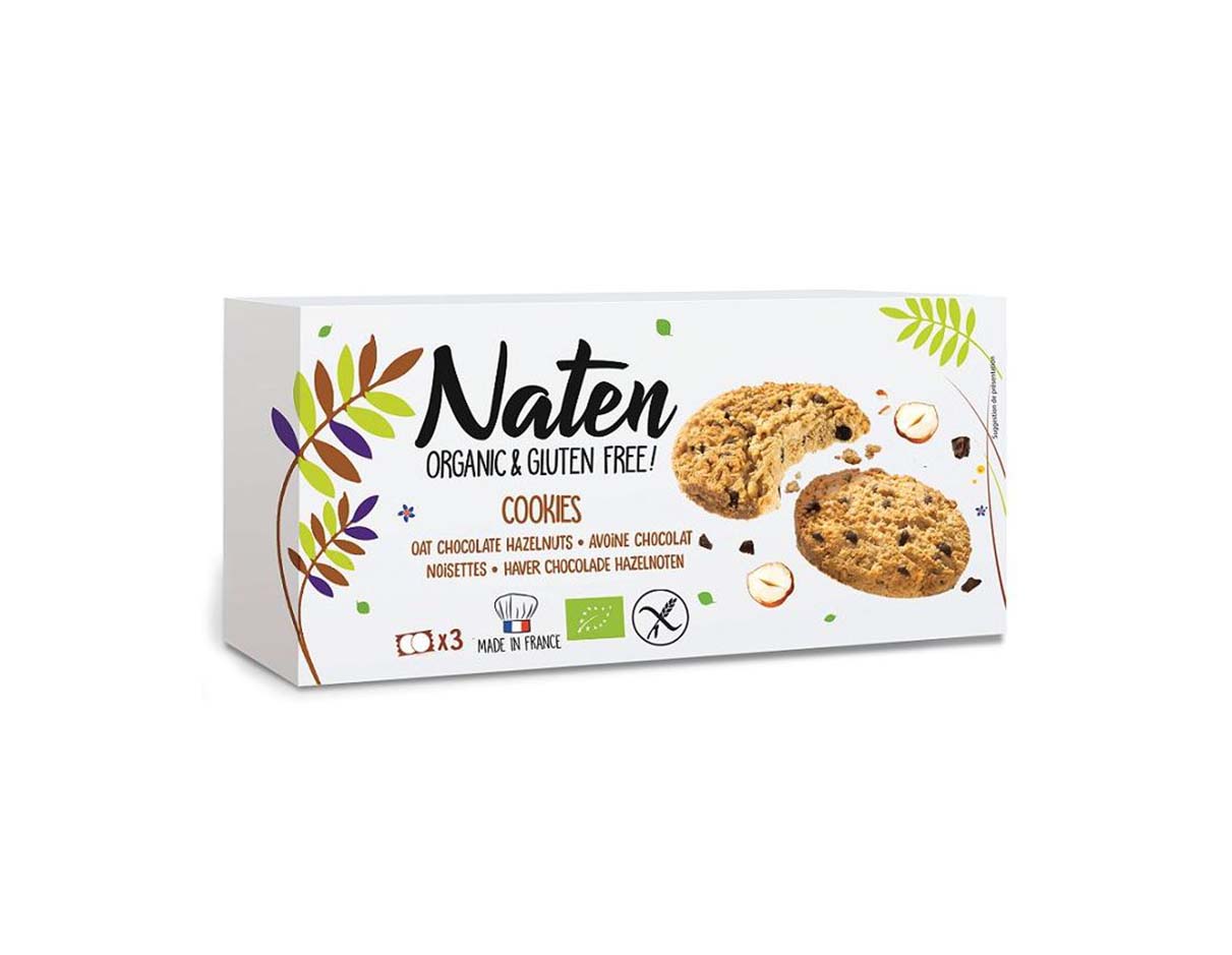 Organic Oat Chocolate Hazelnut Cookies, Gluten Free