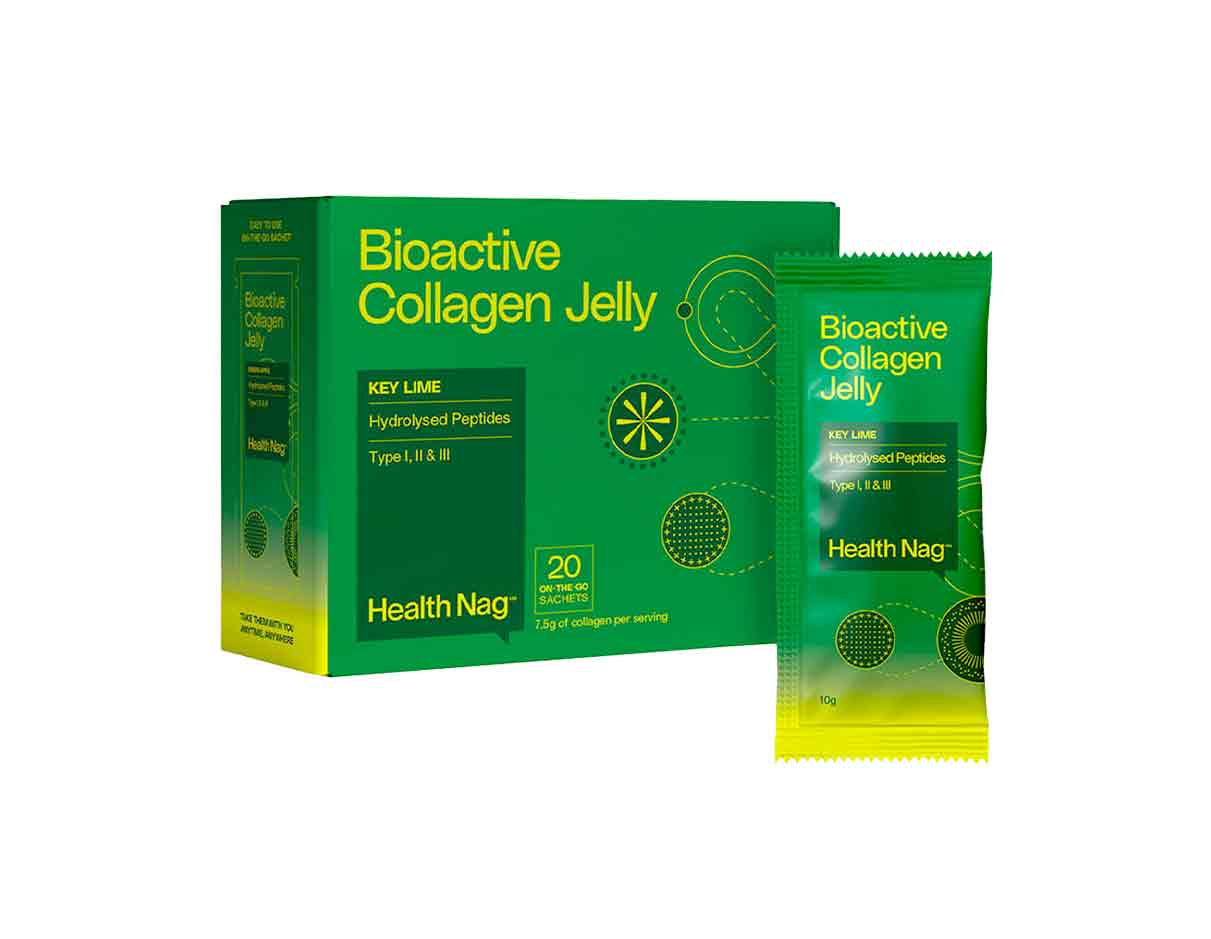 Health Nag Bioactive Collagen Jelly Key Lime Sachets 200g, Gluten Free
