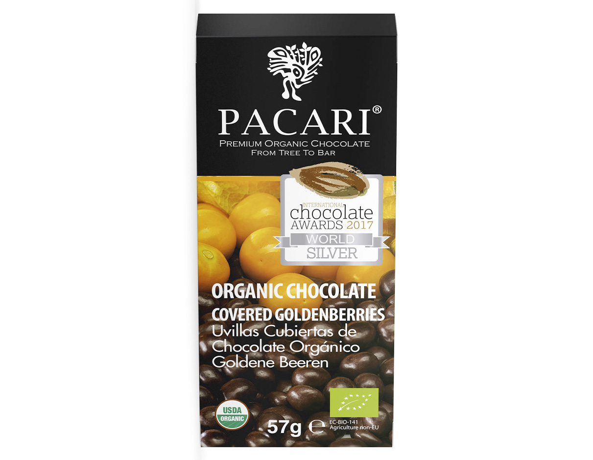 Organic Chocolate Covered Golden Berries 