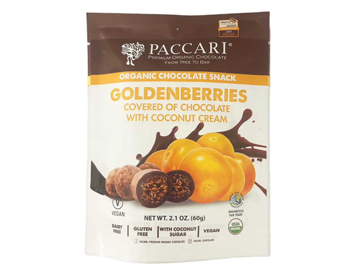 Organic Goldenberries Covered w/ Chocolate & Coconut Cream, Gluten Free
