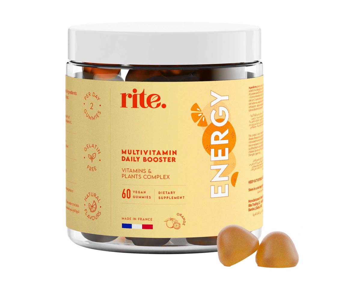 إنيرجي حلوى نباتية متعددة الفيتامينات، خالي من الغلوتين