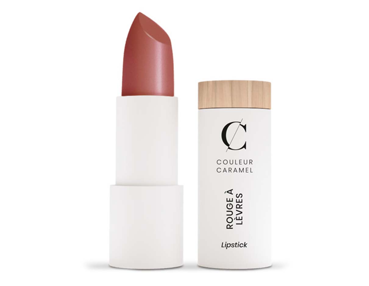 Organic Pearly Lipstick N°224 Rust Brown 
