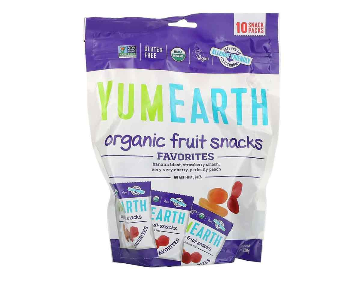 وجبات خفيفة من الفاكهة العضوية