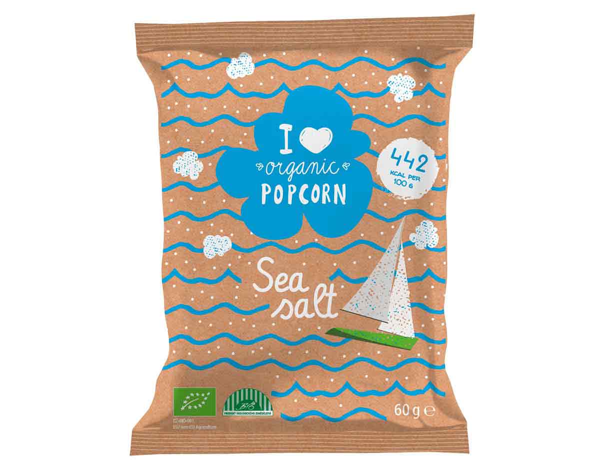 آي لوف أورجانيك فشار بملح البحر العضوي 60 جرام، خالي من الغلوتين