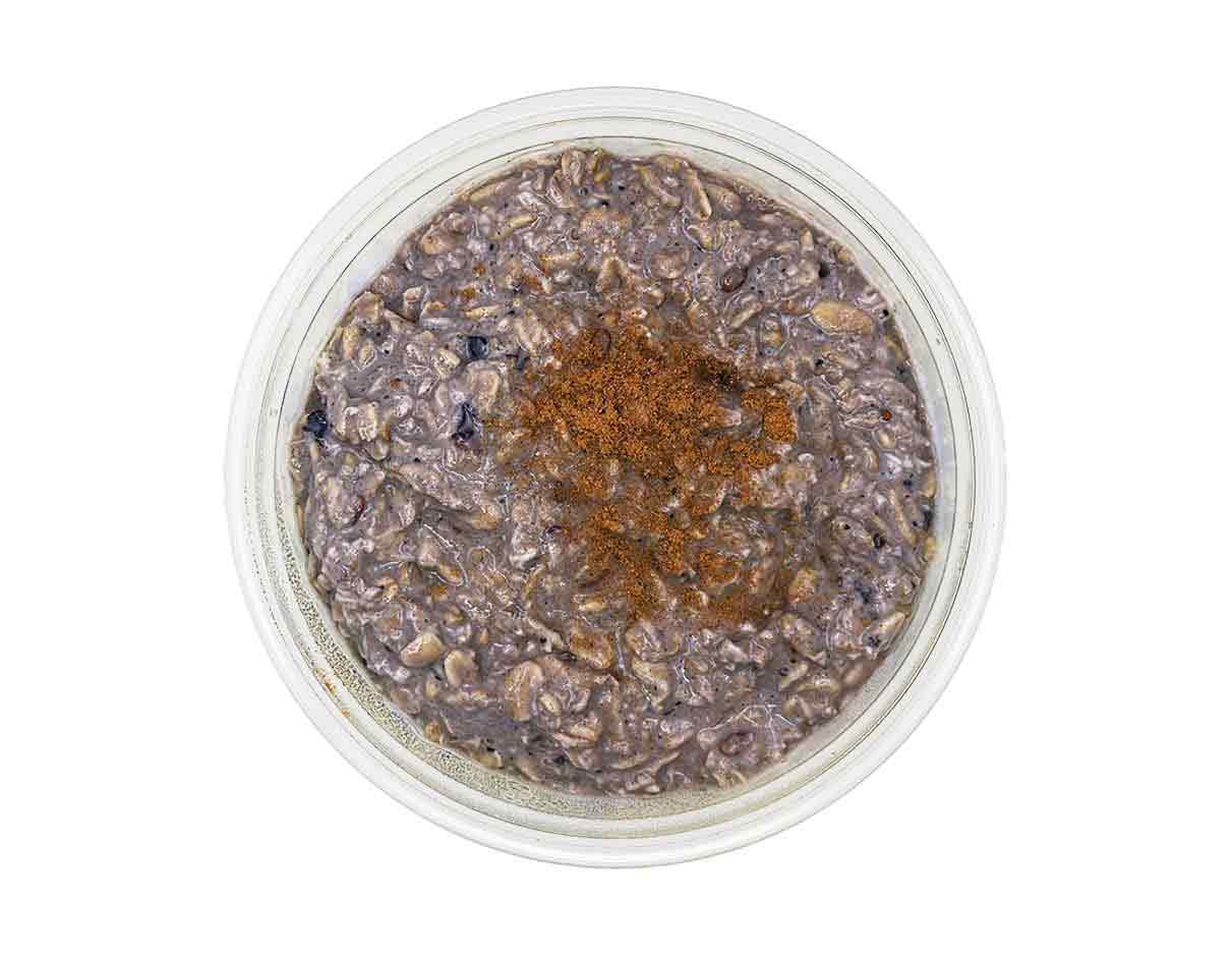 شوفان عضوي بنكهة التوت الأزرق والفانيليا