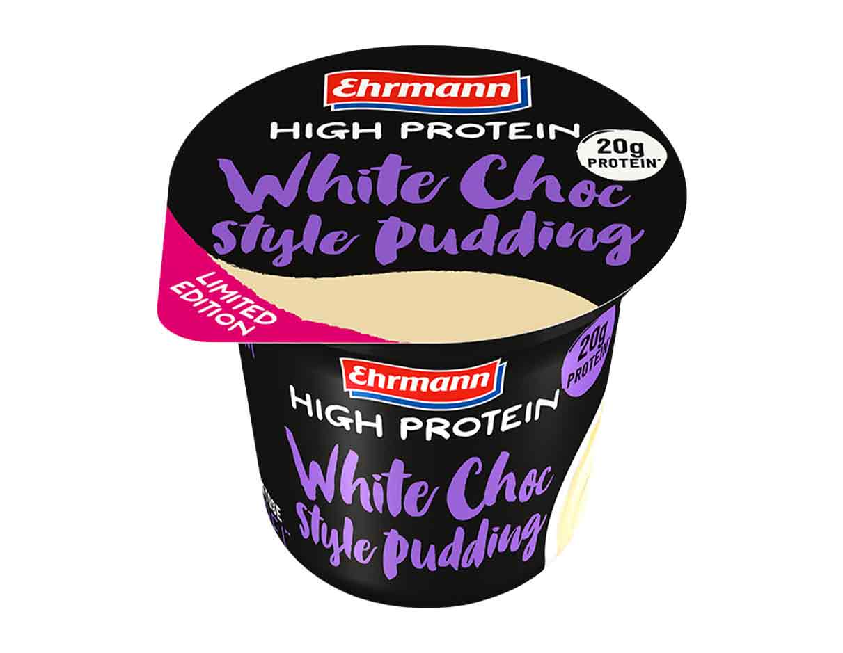 High Protein White Chocolate Pudding, Gluten Free
