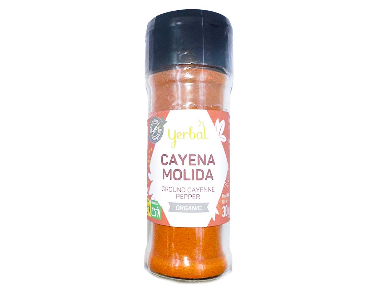 Yerbal Organic Ground Cayenne Pepper 30g, Vegan 