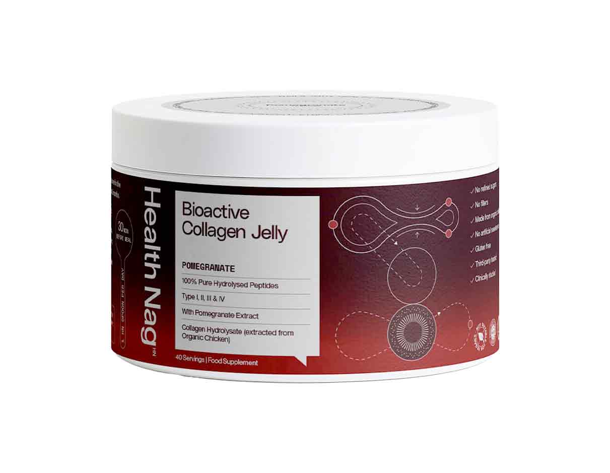 Bioactive Collagen Jelly Pomegranate For Men, Gluten Free 