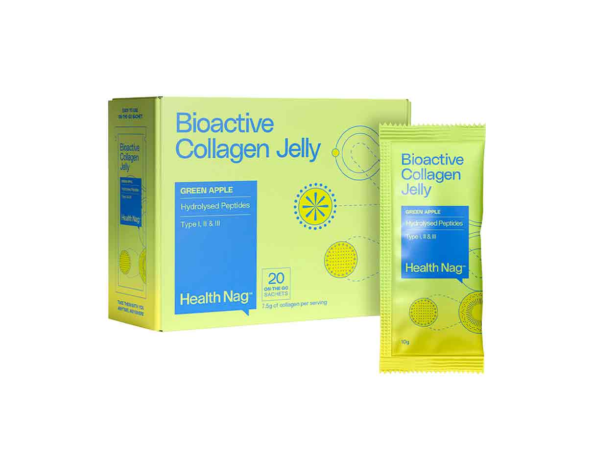 Bioactive Collagen Jelly Green Apple Sachets