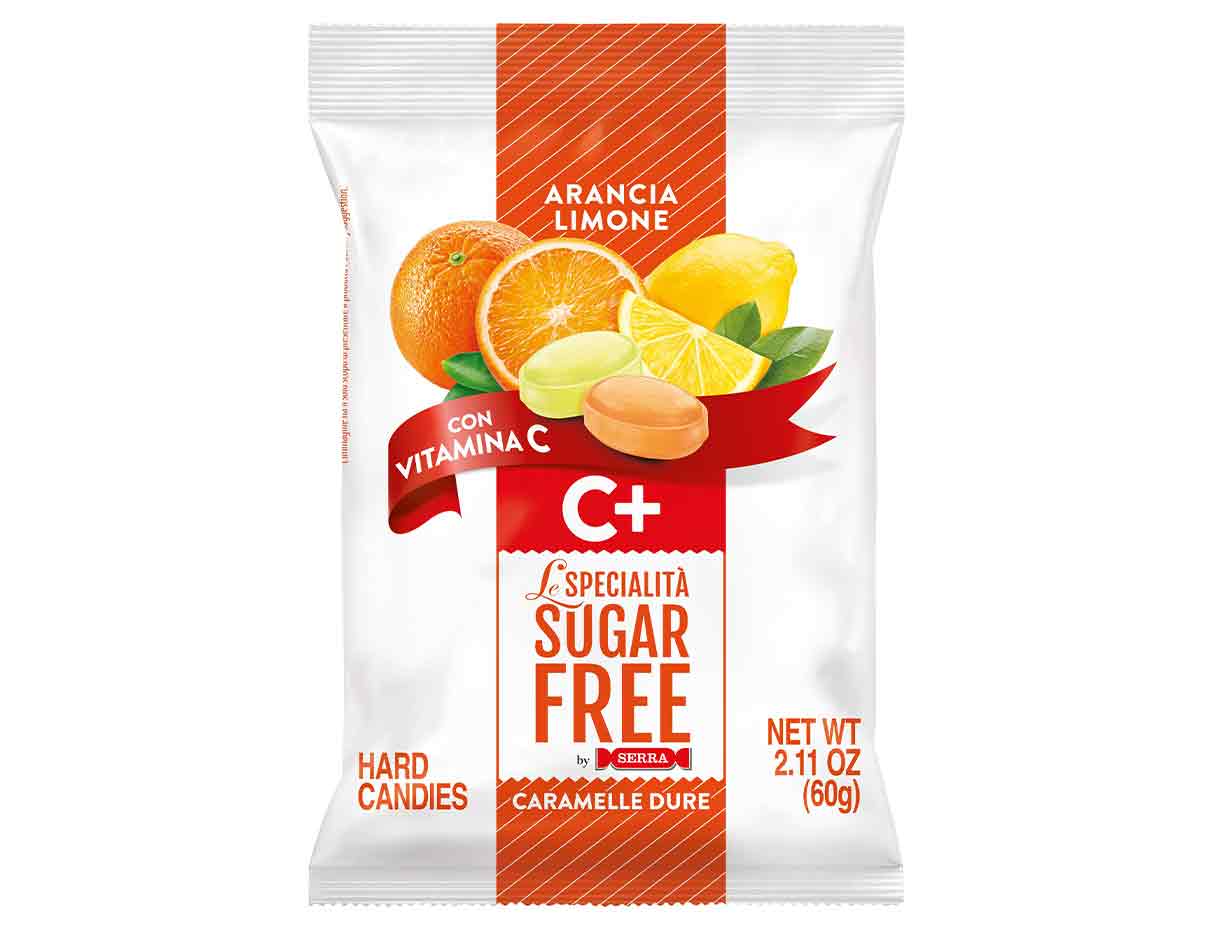 Orange & Lemon Vitamin C Sugar Free Hard Candies