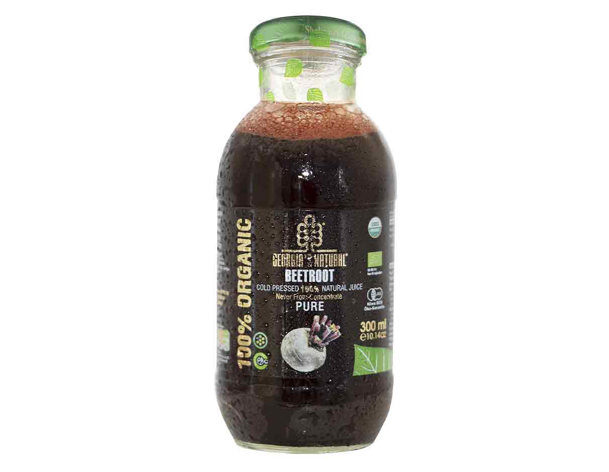 Georgia's Natural Organic Pure Beetroot Juice 300ml, Gluten Free, No Added Sugar