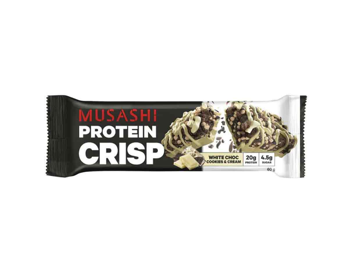 Musashi White Choc Cookies & Cream Protein Crisp Bar 60g