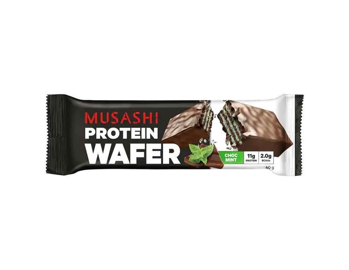 Musashi Choc Mint Protein Wafer Bar 40g