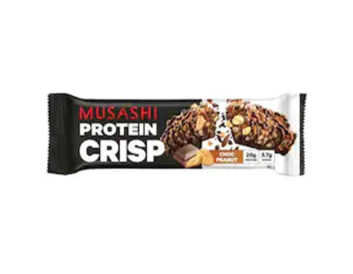 Musashi Choc Peanut Protein Crisp Bar 60g