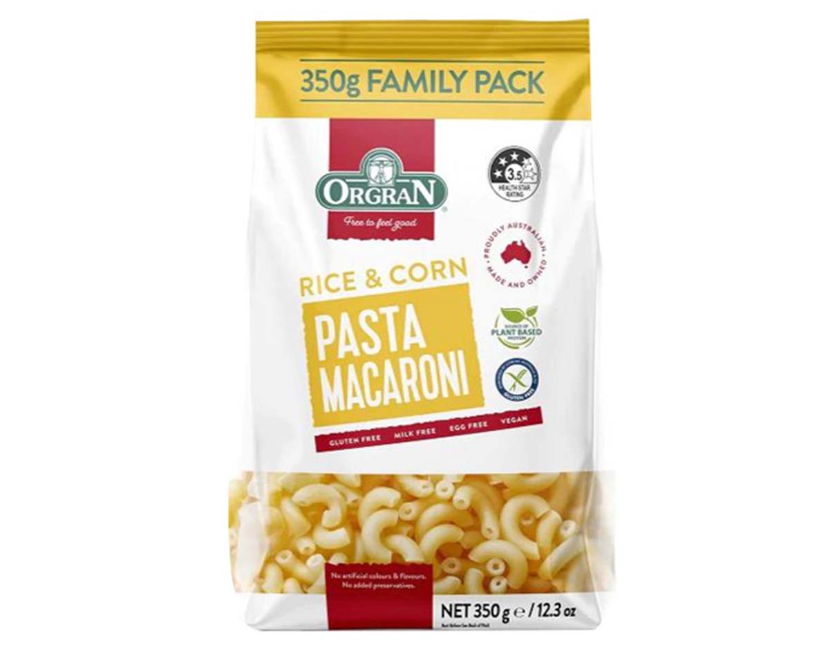 Rice & Corn Macaroni Pasta, Gluten Free