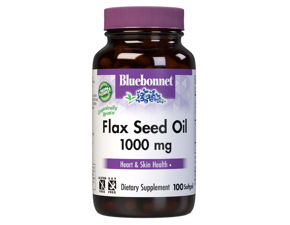 Flax Seed Oil 1000mg Softgels, Gluten Free
