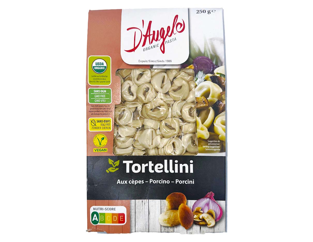 D'Angelo Pasta Organic Tortellini with Porcini 250g, Vegan 