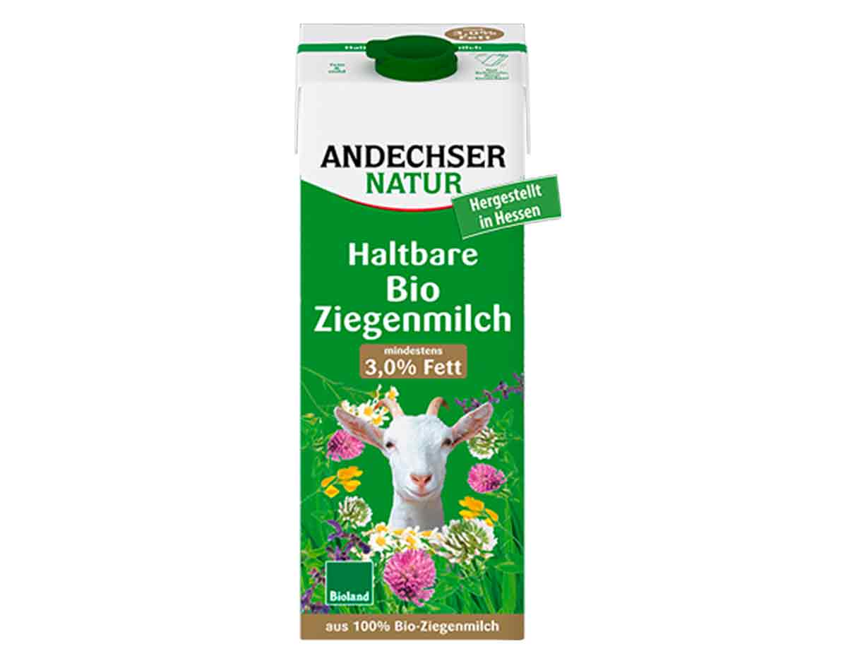 Andechser Natur Organic Goat Milk 3% Fat 1L
