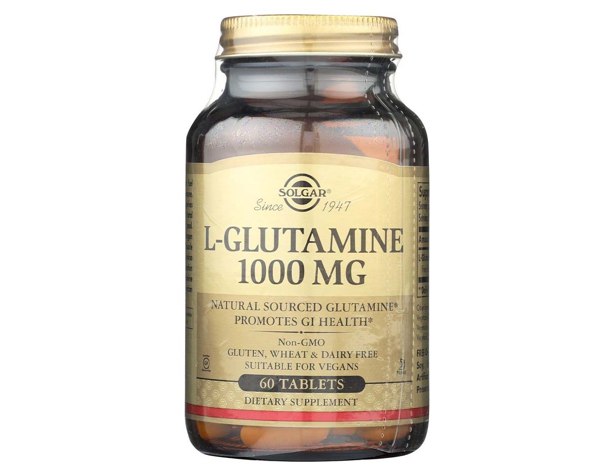 Solgar L Glutamine 1000mg 60 Tablets, Non GMO, Gluten Free, Vegan