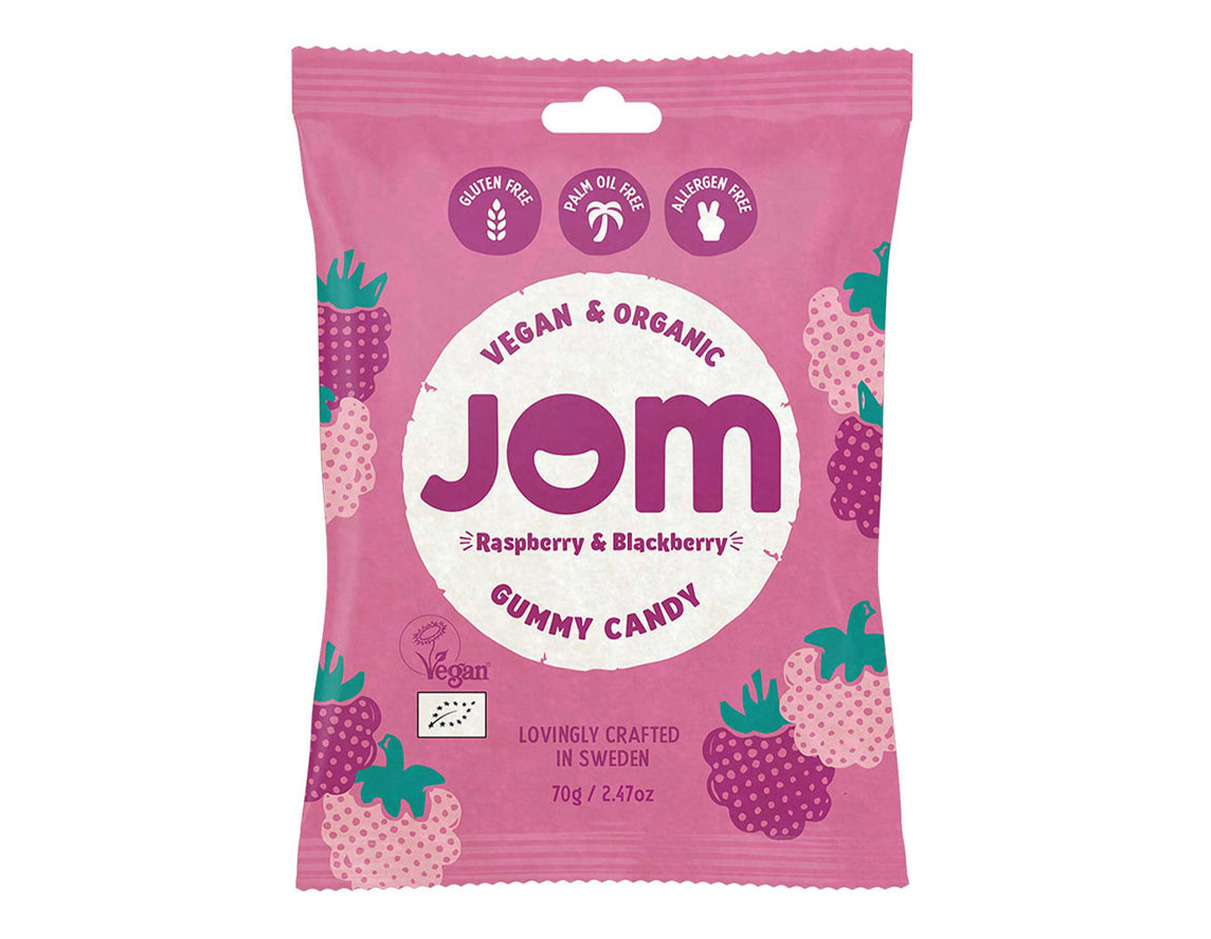 Organic Raspberry & Blackberry Gourmet Gummies, Gluten Free 