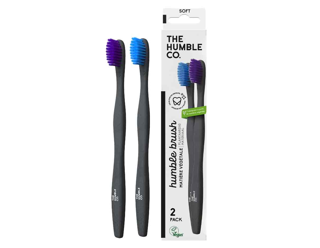 The Humble Co Adult Plant Based Soft Toothbrush, Vegan