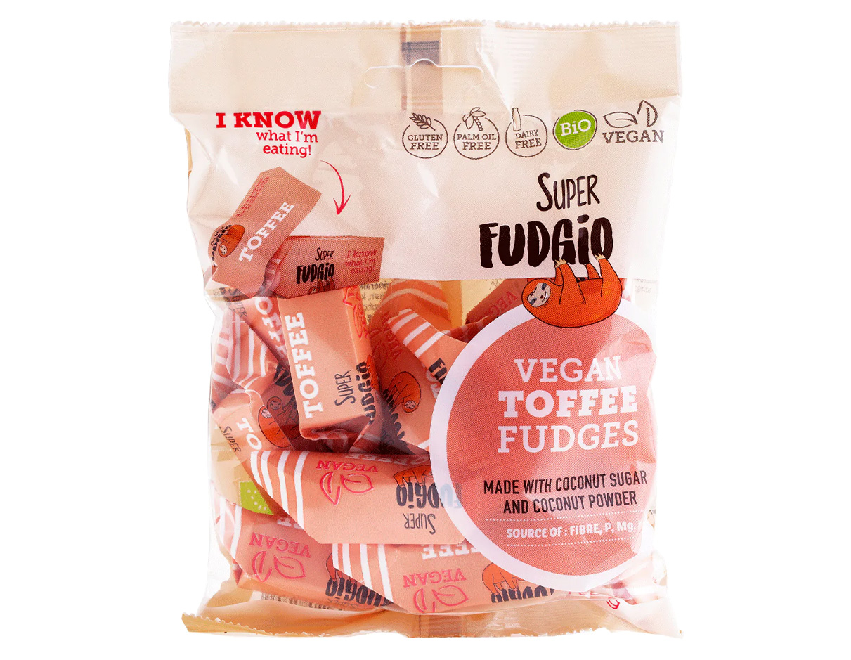 Organic Vegan Toffee Fudges, Gluten Free