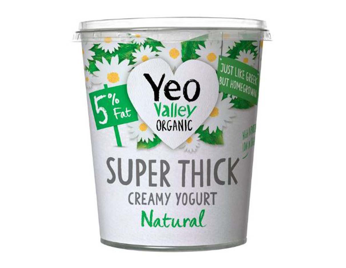 Yeo Valley Organic Super Thick 5% Fat Natural Creamy Yogurt 850g