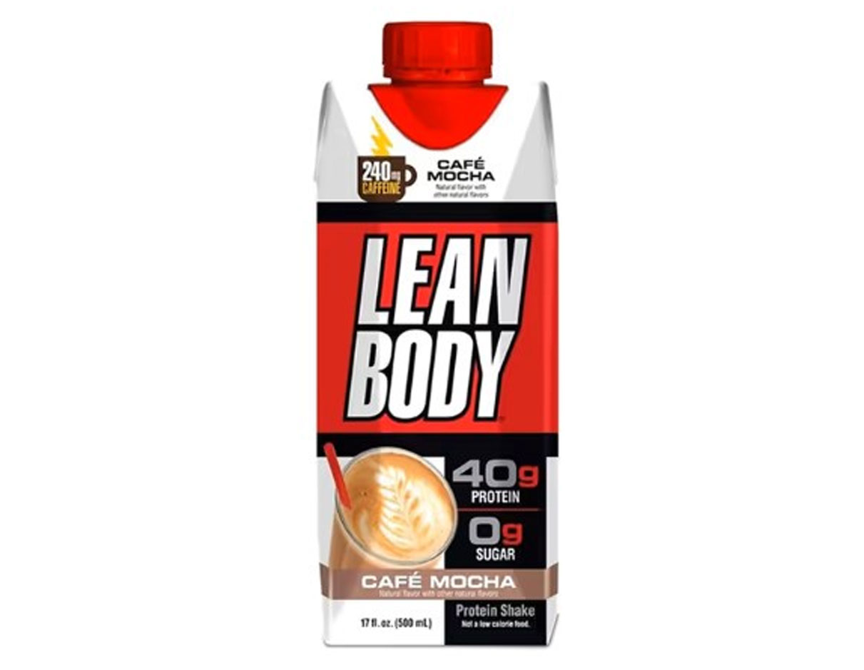 Lean Body Cafe Mocha Protein Shake 500ml, Gluten Free, Not-So-Organic