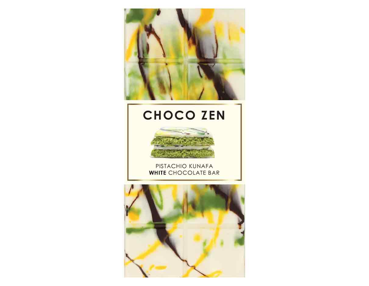 Pistachio Kunafa White Chocolate Bar