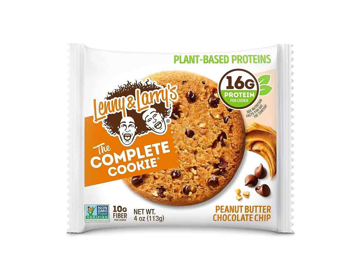Lenny & Larry's The Complete Cookie Peanut Butter Chocolate Chips 113g, Non GMO, Vegan, Not-So-Organic