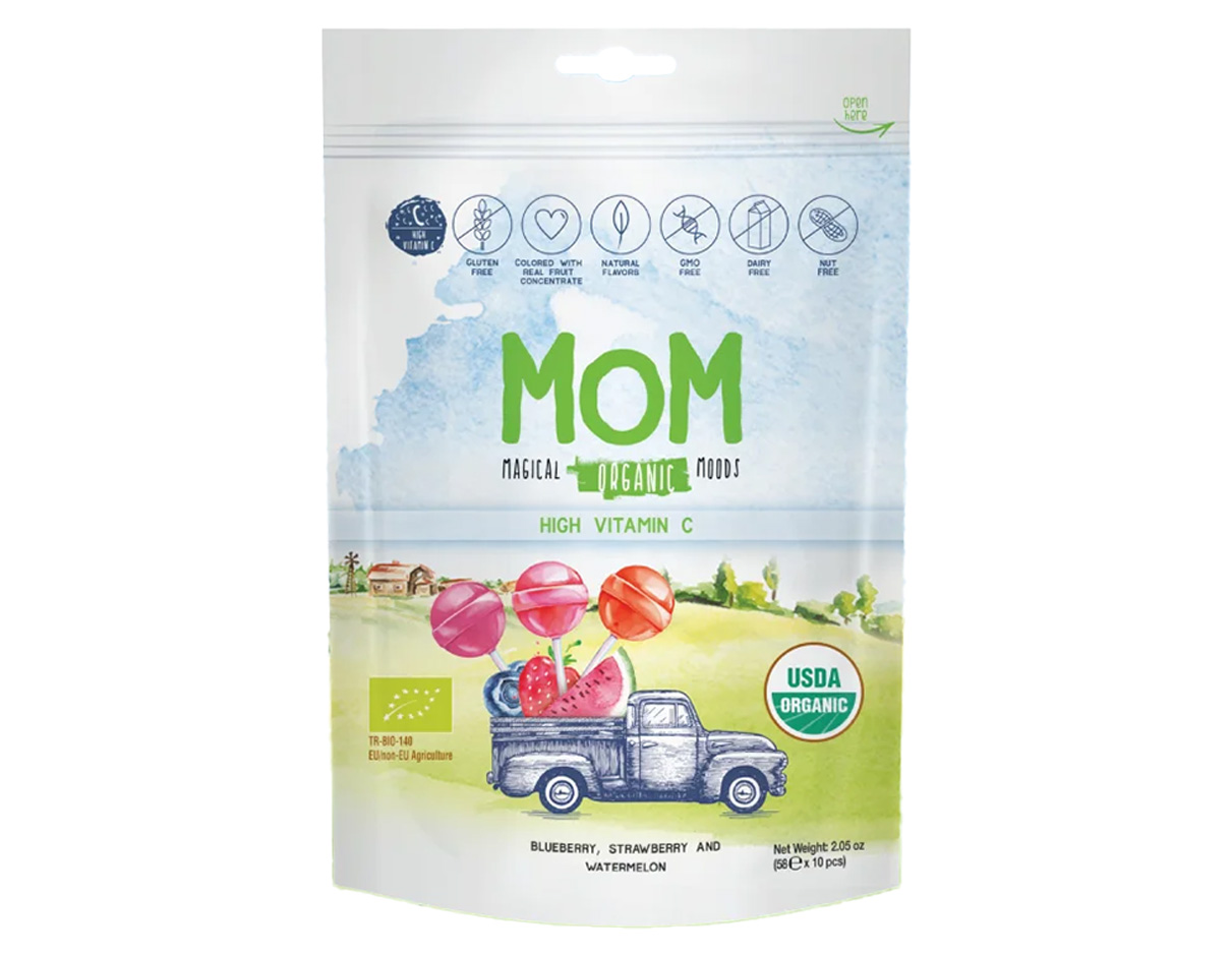 Organic Assorted High Vitamin C Lollipops, Gluten Free