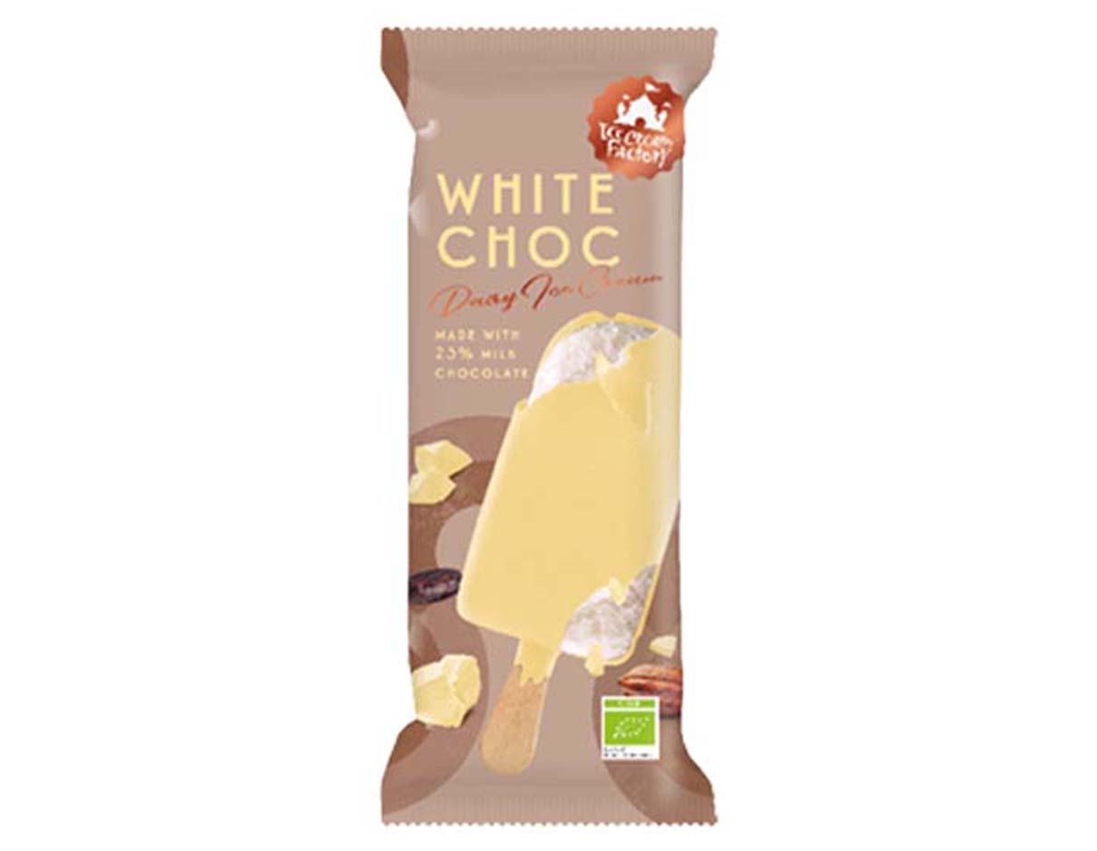 Organic White Choc Ice Cream Stick