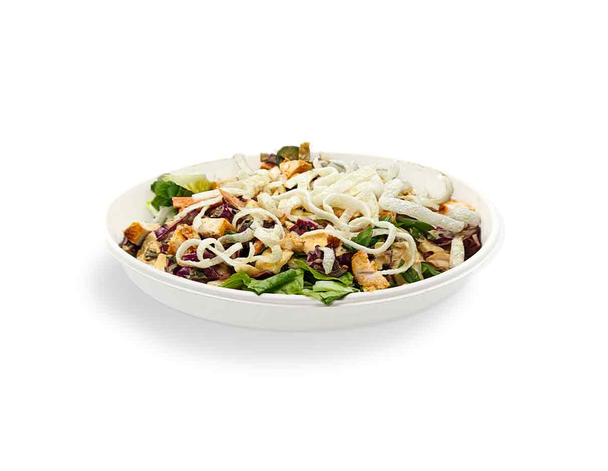 Organic Thai Crunchy Salad w/ Chicken Bowl 