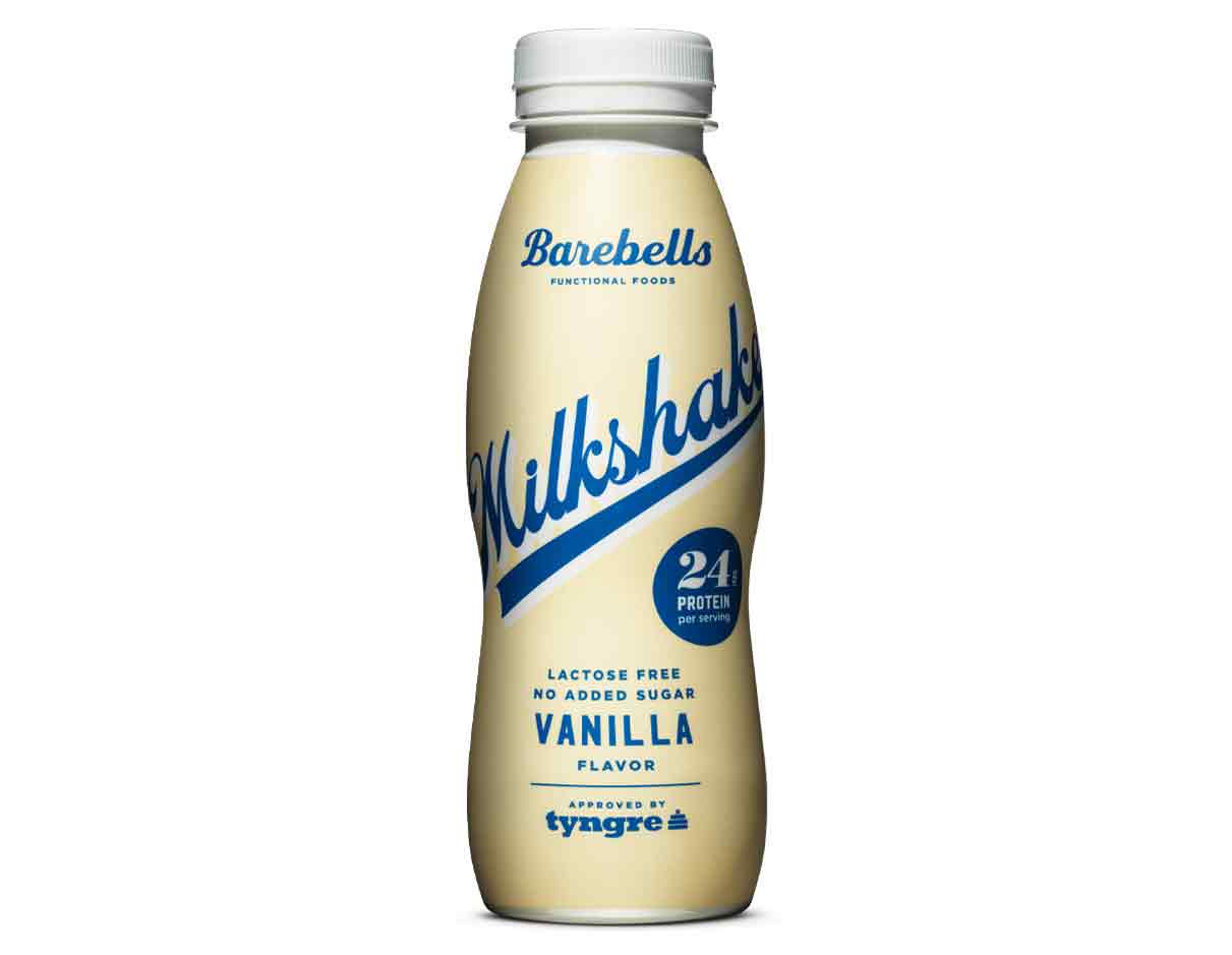 Barebells Vanilla Protein Milkshake 330ml, No Added Sugar, Not-So-Organic