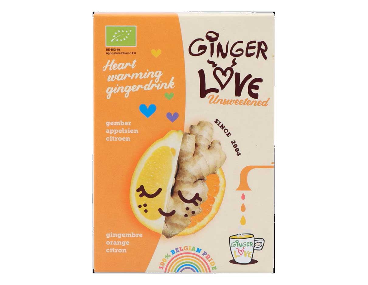 Gingerlove Organic Ginger Orange Lemon Powder Drink 42g