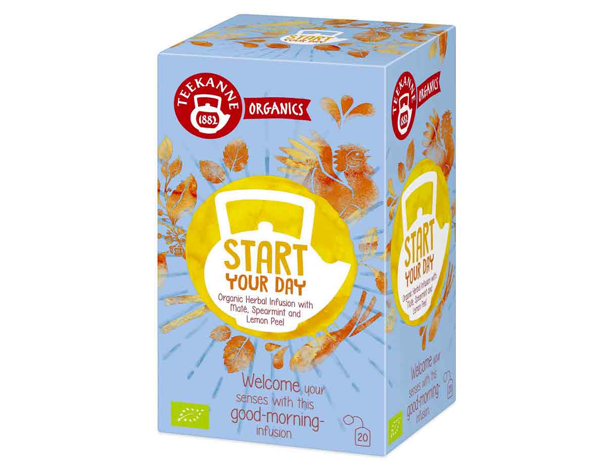 Teekanne Organic Herbal Start Your Day Tea 36g