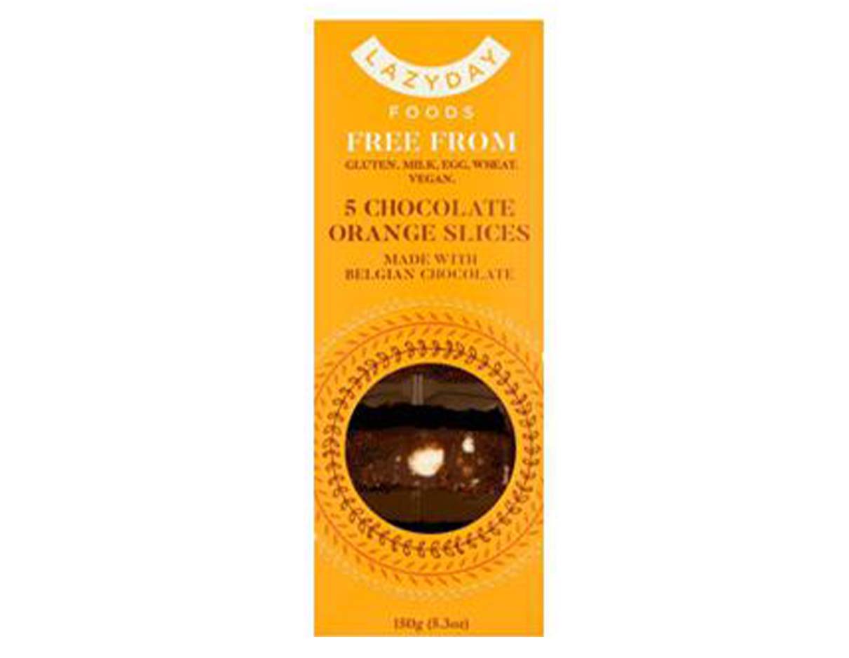 Orange Tiffin Chocolate Slices, Gluten Free
