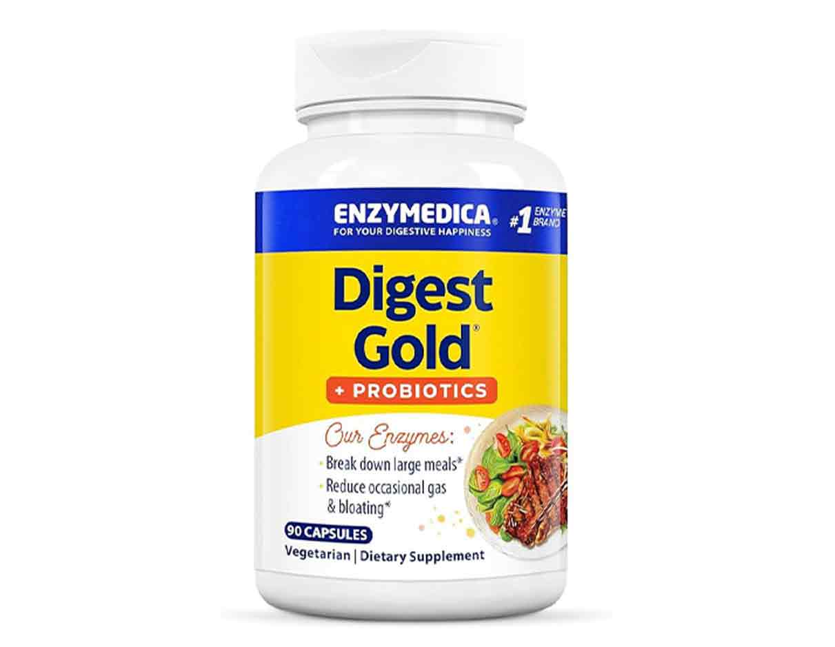 إنزي ميديكا البروبيوتيك العضوي الهضمي الذهبي 90 كبسولة