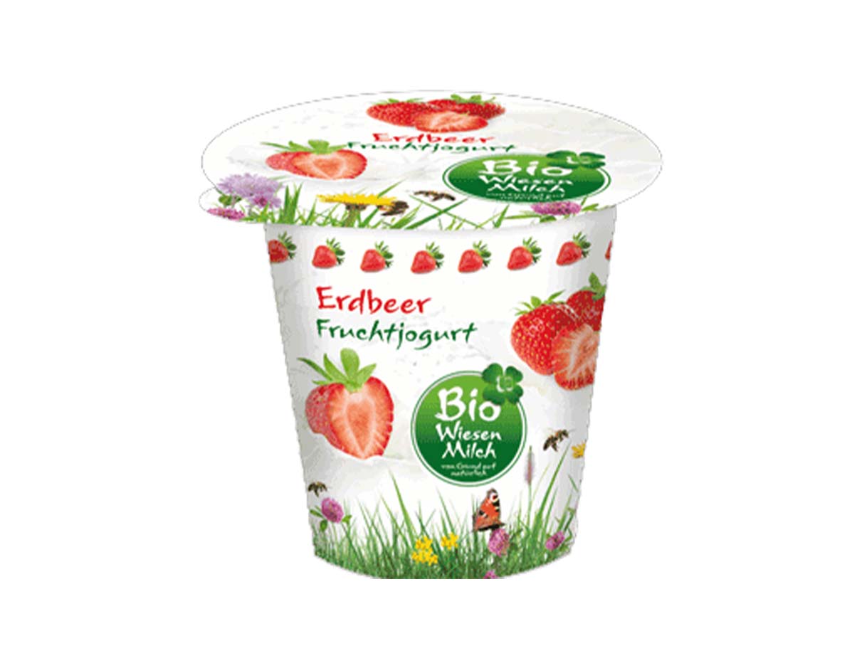 Organic Strawberry Fruit Yogurt 