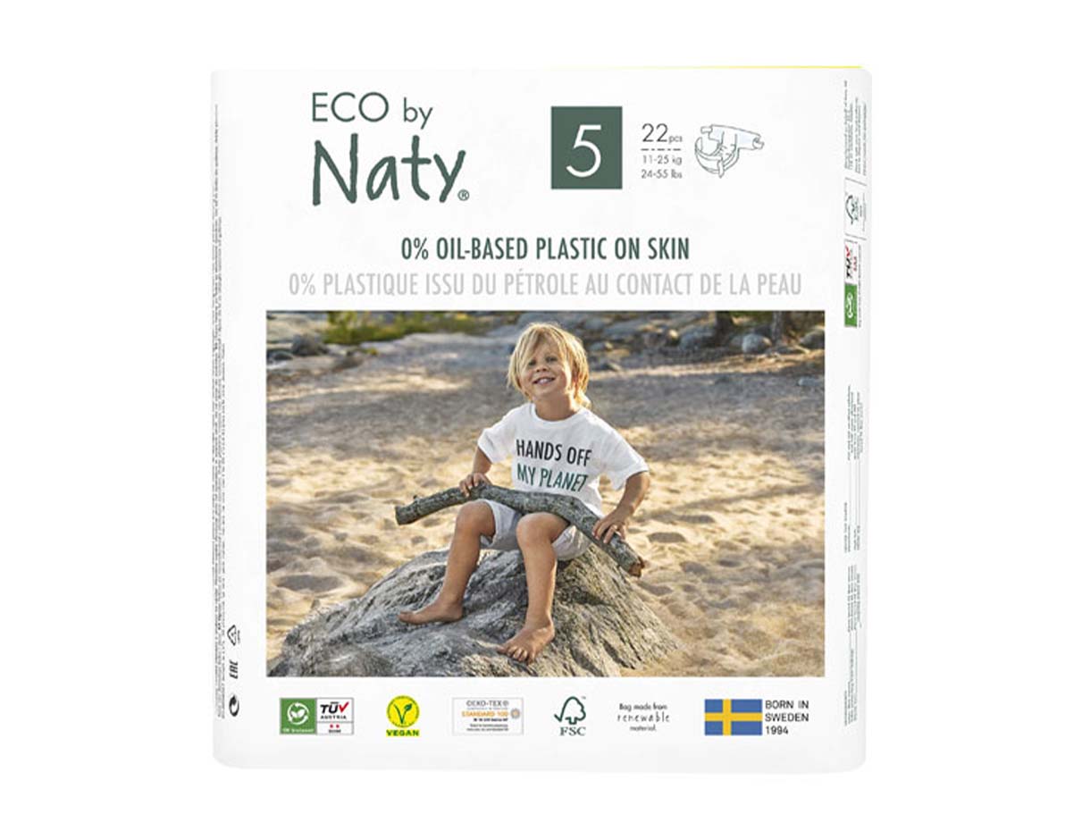 Eco By Naty Diapers Size 5, 11 to 25kg, Vegan