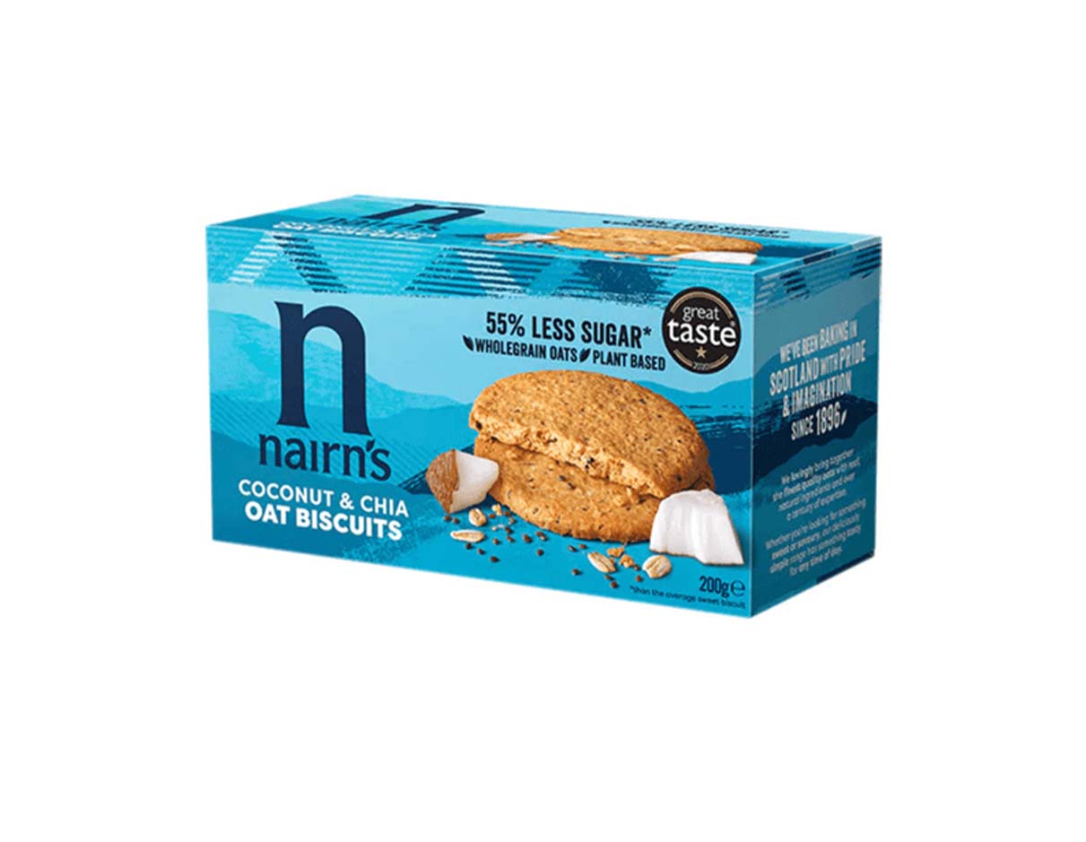Coconut & Chia Oat Biscuits