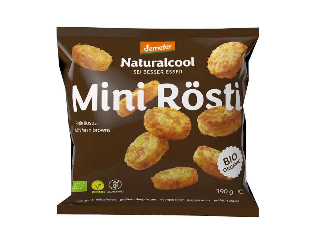 Natural Cool Organic Mini Hash Browns 390g, Gluten Free, Vegan