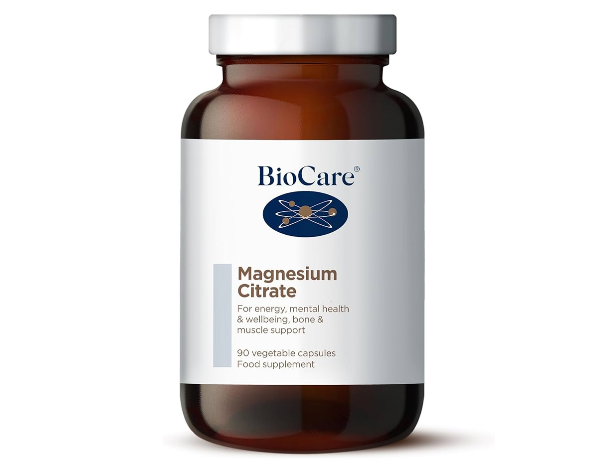 BioCare Magnesium Citrate 90 Caps, Vegan 