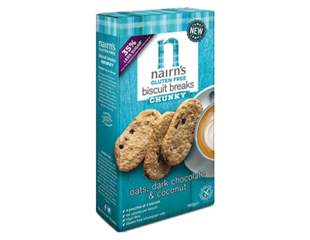 Dark Chocolate & Coconut Chunky Oats Biscuit Breaks 