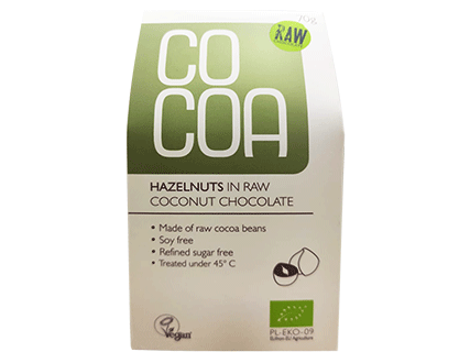 Organic Hazelnuts, Coconut Chocolate