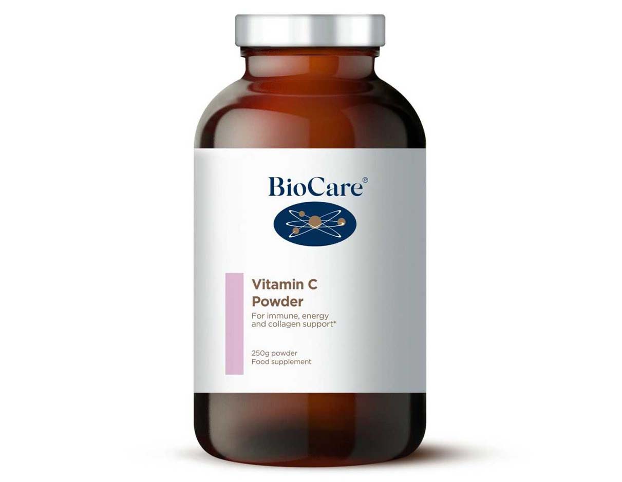 بيوكير مسحوق فيتامين سي 250 جرام ، خالٍ من الغلوتين ، نباتي