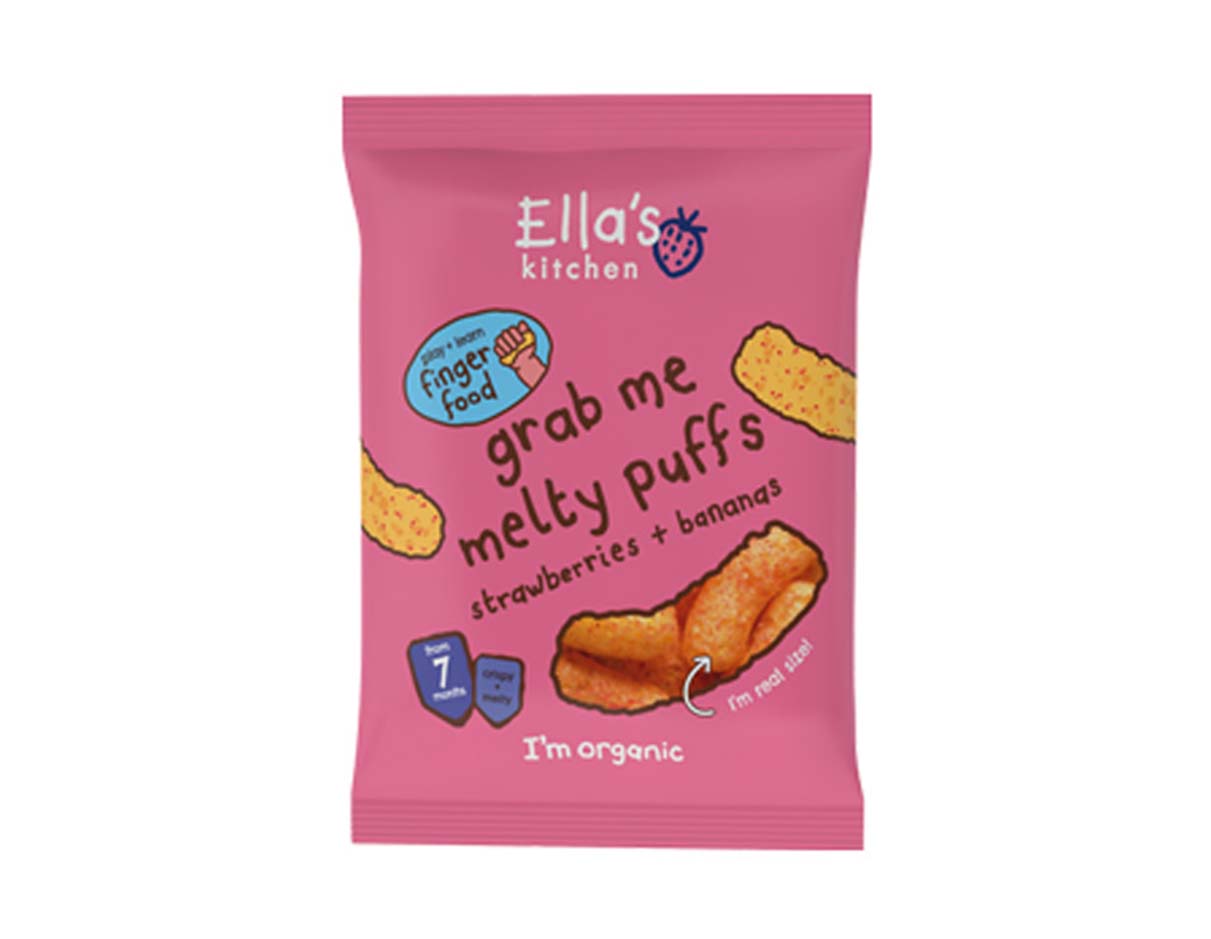Organic Strawberry & Banana Melty Puffs 