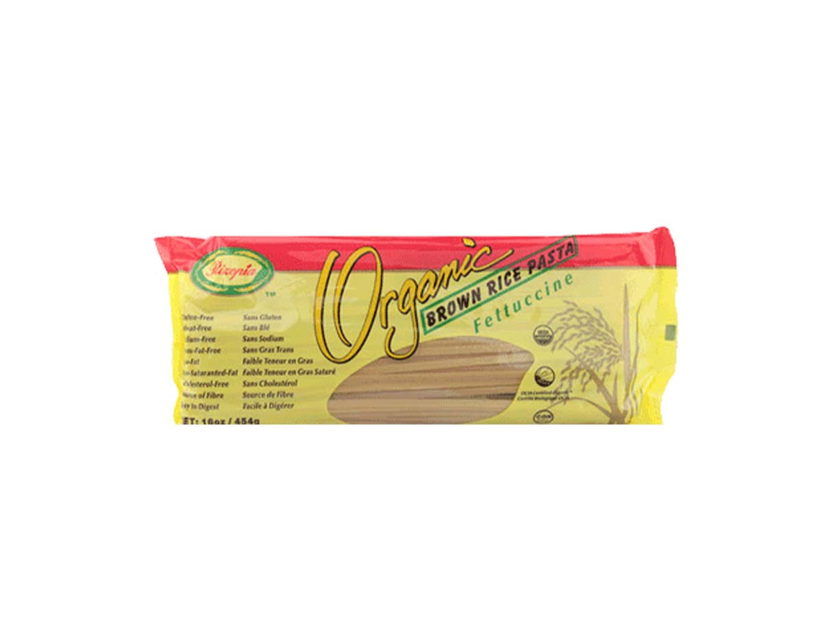 Organic Brown Rice Fettucine Pasta, Gluten Free