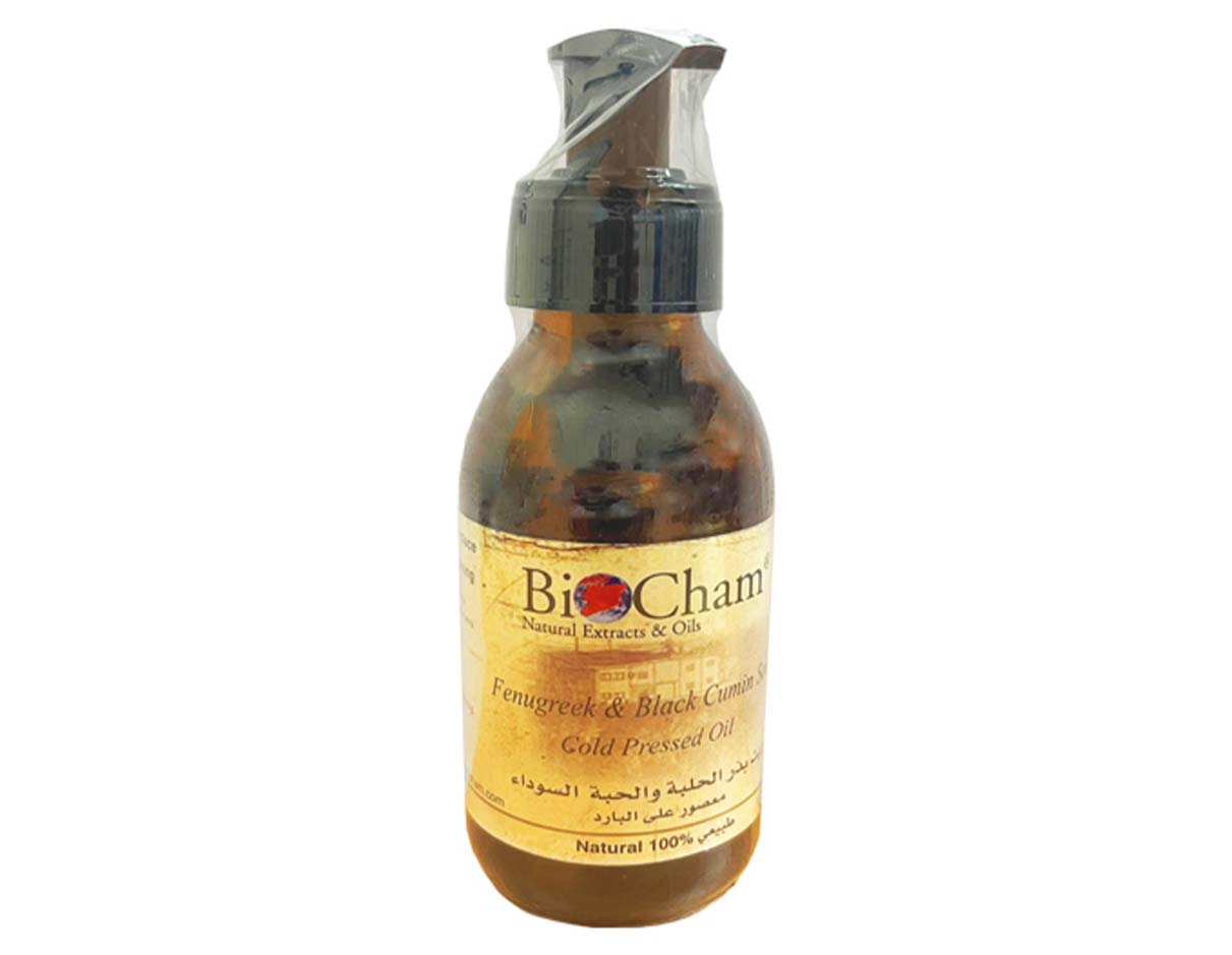 Biocham Fenugreek & Black Cumin Seeds Cold Pressed Oil 120ml