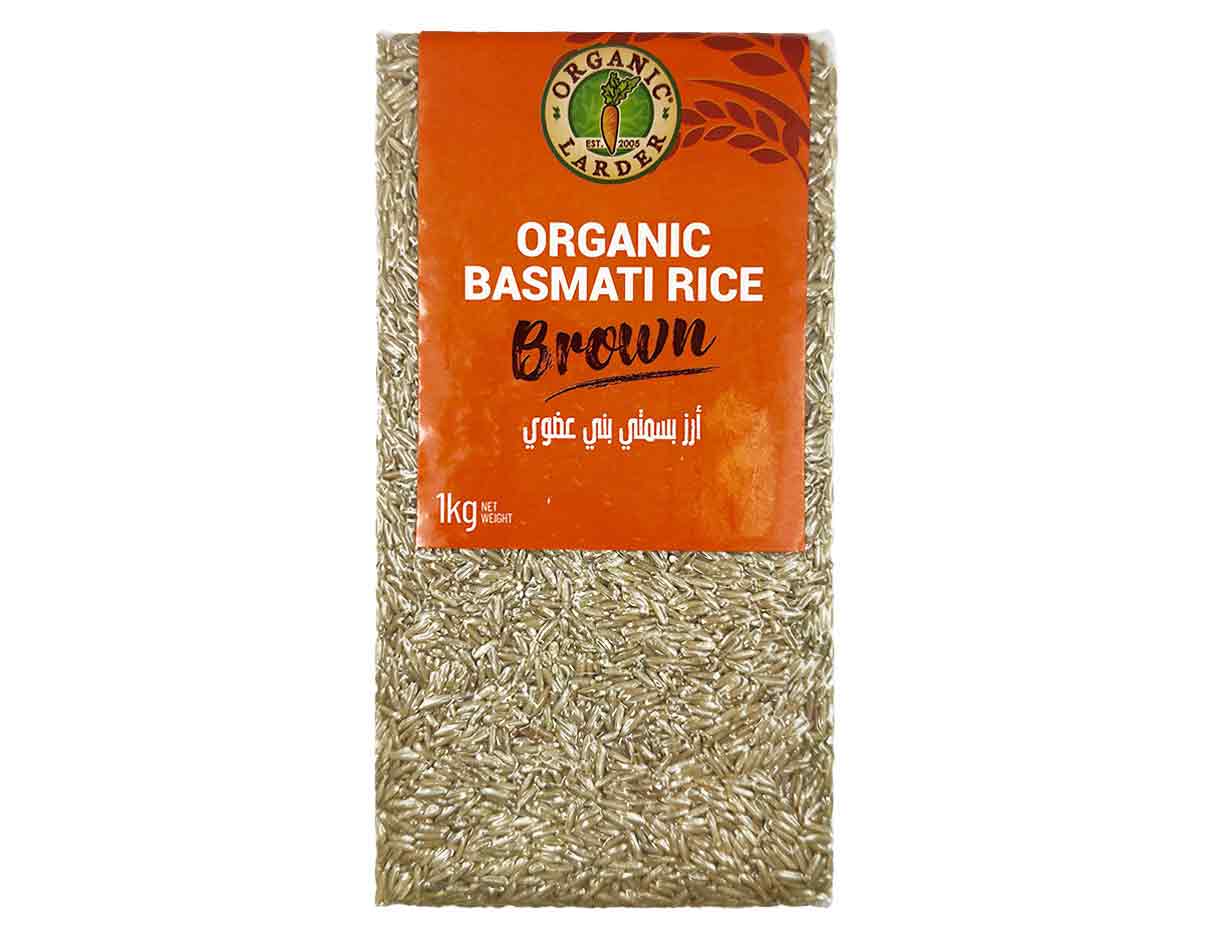 Organic Larder Brown Basmati Rice 1kg